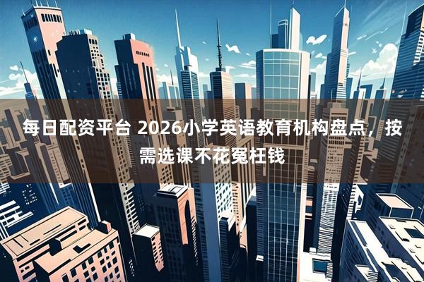 每日配资平台 2026小学英语教育机构盘点，按需选课不花冤枉钱