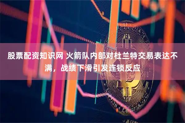 股票配资知识网 火箭队内部对杜兰特交易表达不满，战绩下滑引发连锁反应